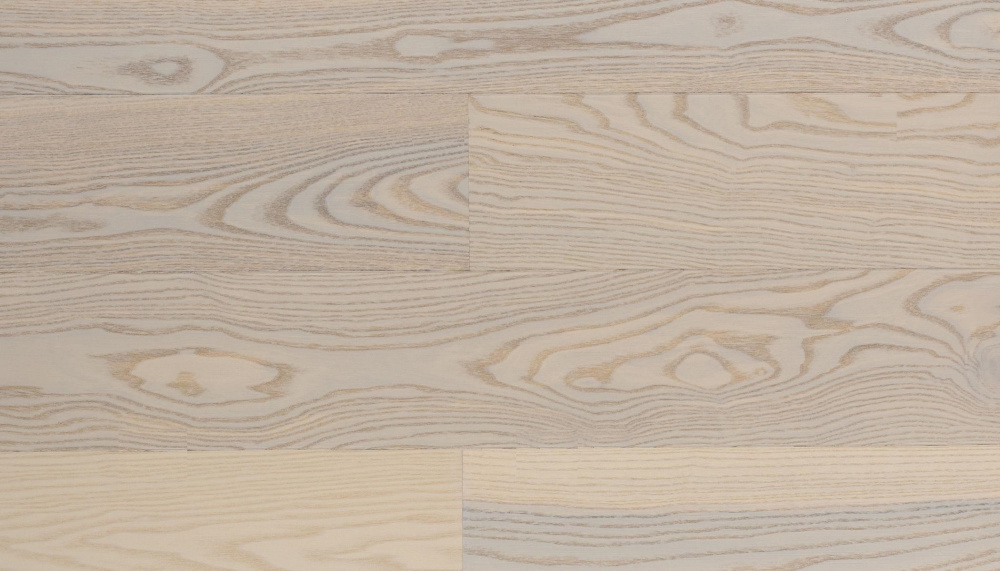 Паркетная доска Polarwood Classic Collection Ясень Dover matt насыщенный белый матовый лак, микрофаски 2000х138х14мм  (2,2м2/упак)